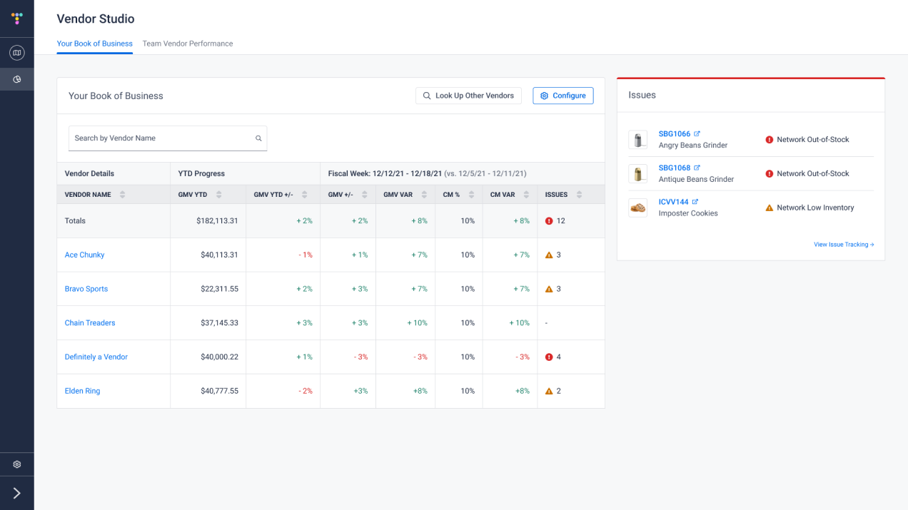 High-fidelity mock using our design system